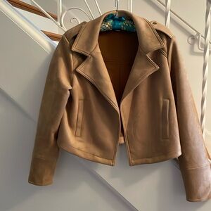 Faux Suede short jacket by Philosophy, Size Small